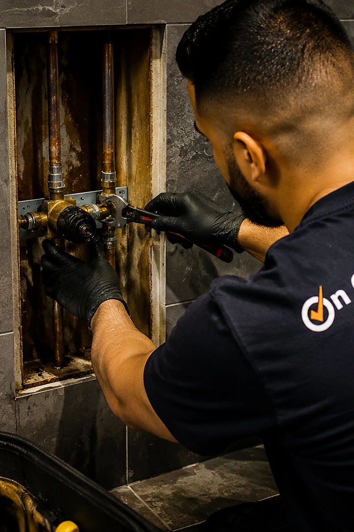 Shower plumbing service in Oakleigh