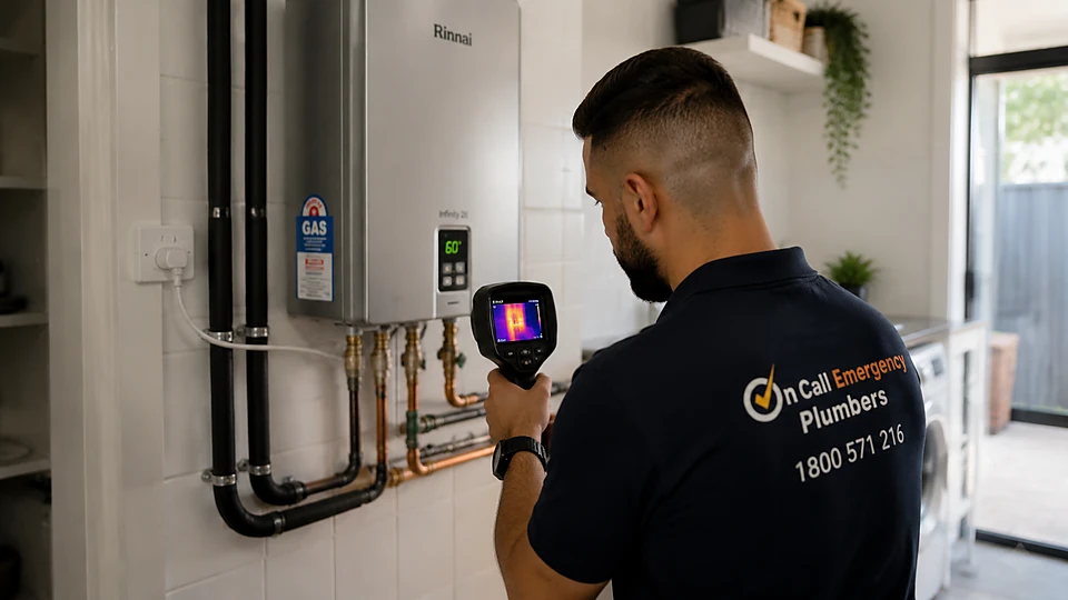 Hot water system service in Oakleigh